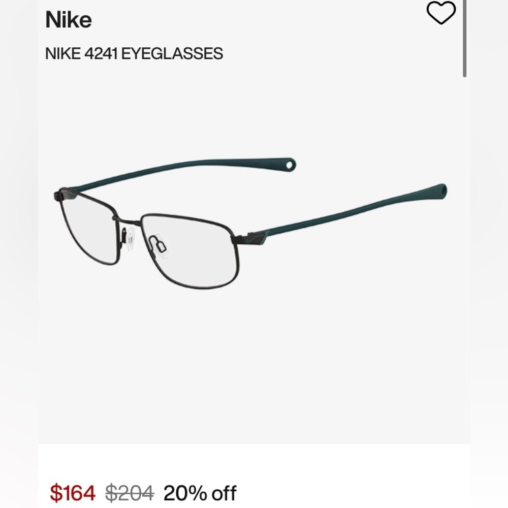 Nike Eyeglasses 4241 Flexon Bridge Black Blue Frames 52 17 140